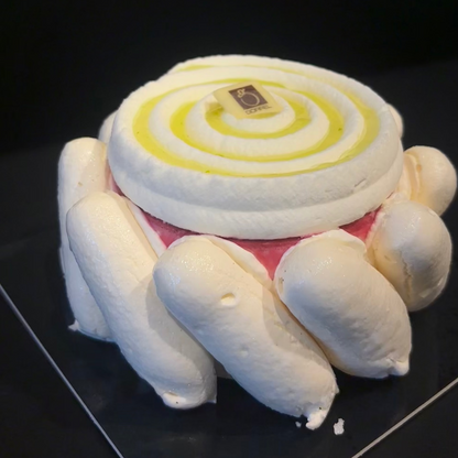 Vacherin glacé citron et griotte